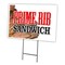 Signmission Prime Rib Sandwich Yard Sign & Stake outdoor plastic coroplast window, C-1824 Prime Rib Sandwich C-1824 Prime Rib Sandwich - alternate 1
